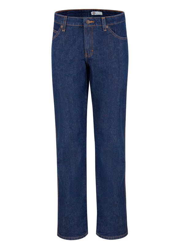 Dickies Women's 5-Pocket Regular Fit Jean - Rinsed Indigo Blue