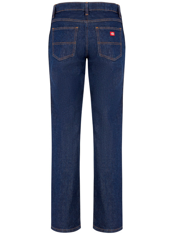 Dickies Women's 5-Pocket Regular Fit Jean - Rinsed Indigo Blue