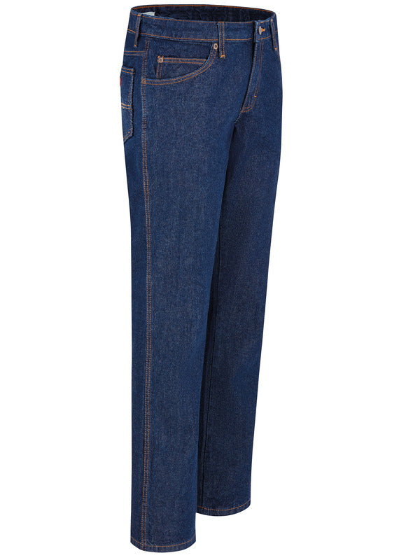 Dickies Women's 5-Pocket Regular Fit Jean - Rinsed Indigo Blue