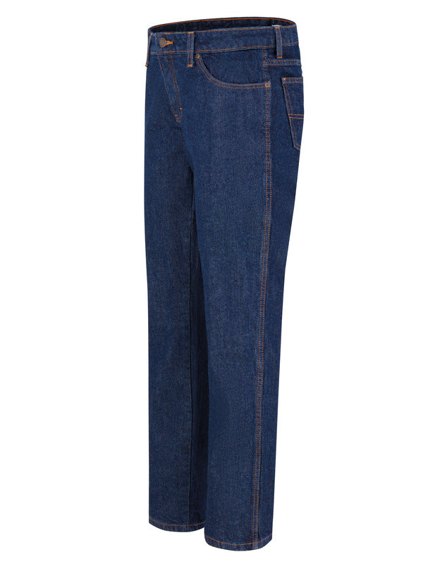 Dickies Women's 5-Pocket Regular Fit Jean - Rinsed Indigo Blue