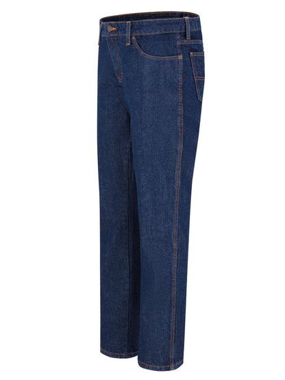 Dickies Women's 5-Pocket Regular Fit Jean - Rinsed Indigo Blue