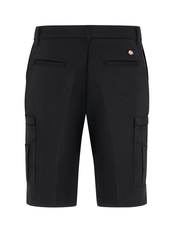 Dickies Women's 11" Industrial Cotton Cargo Short - Black