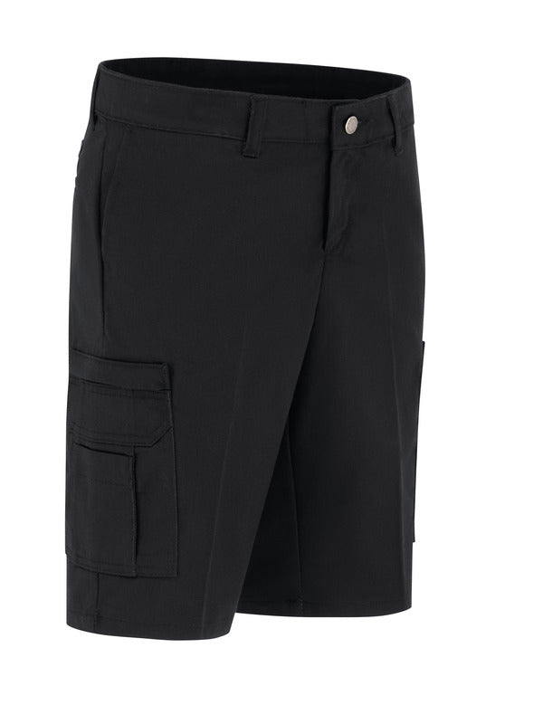 Dickies Women's 11" Industrial Cotton Cargo Short - Black