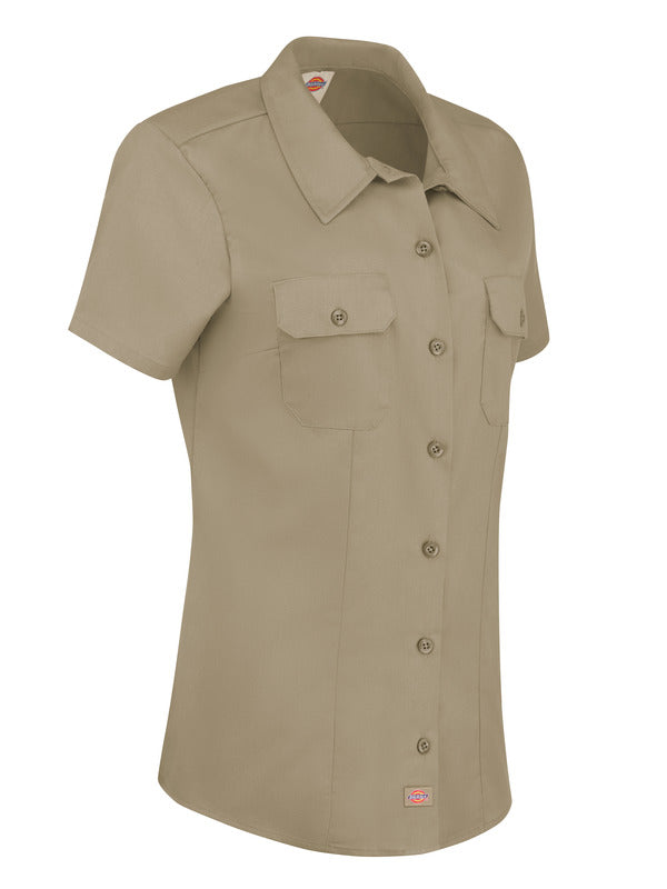Dickies Women's Short-Sleeve Traditional Work Shirt