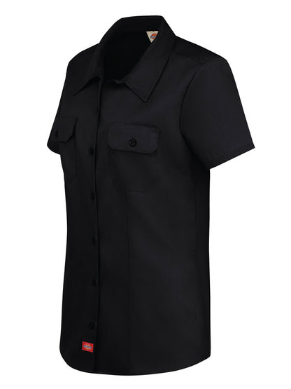 Dickies Women's Short-Sleeve Traditional Work Shirt
