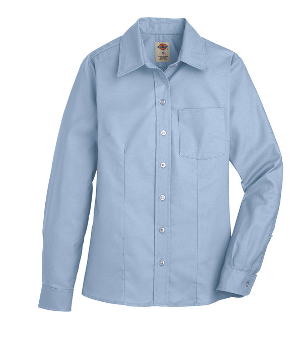 Dickies Women's Long-Sleeve Stretch Oxford Shirt