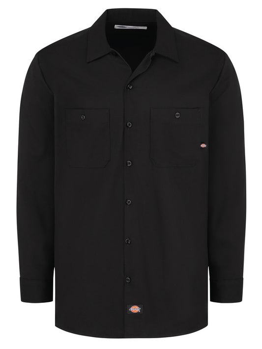 Dickies Men's Industrial Cotton Long-Sleeve Work Shirt