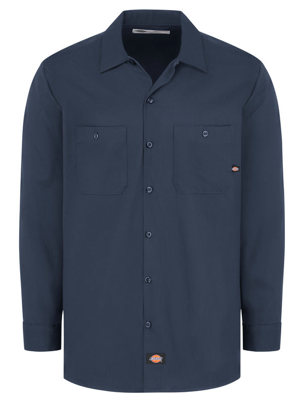 Dickies Men's Industrial Cotton Long-Sleeve Work Shirt