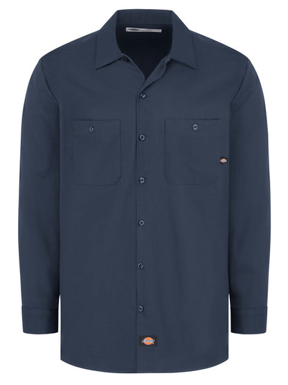 Dickies Men's Industrial Cotton Long-Sleeve Work Shirt
