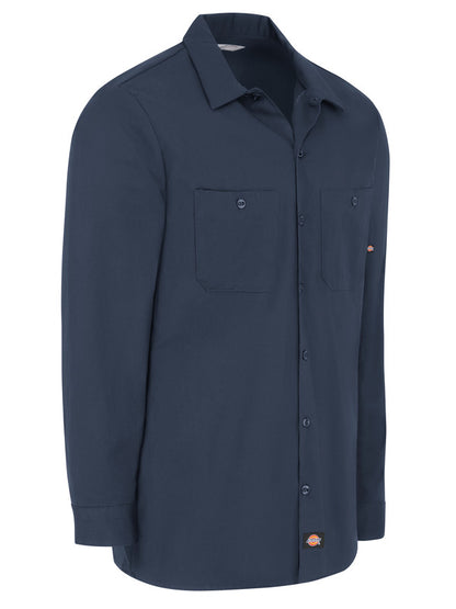 Dickies Men's Industrial Cotton Long-Sleeve Work Shirt