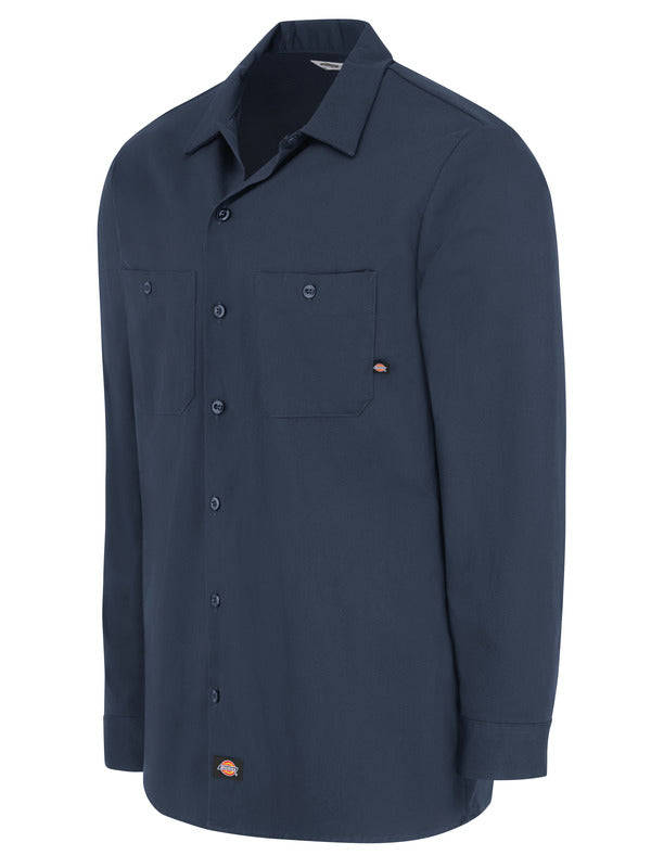 Dickies Men's Industrial Cotton Long-Sleeve Work Shirt