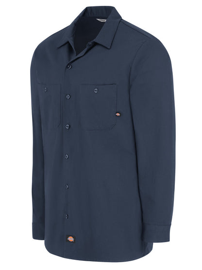 Dickies Men's Industrial Cotton Long-Sleeve Work Shirt