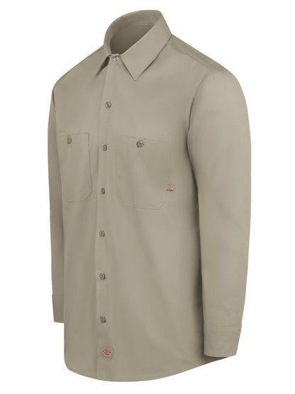 Dickies Men's Industrial Long-Sleeve Work Shirt