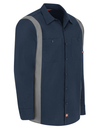 Dickies Men's Industrial Color Block Long-Sleeve Shirt