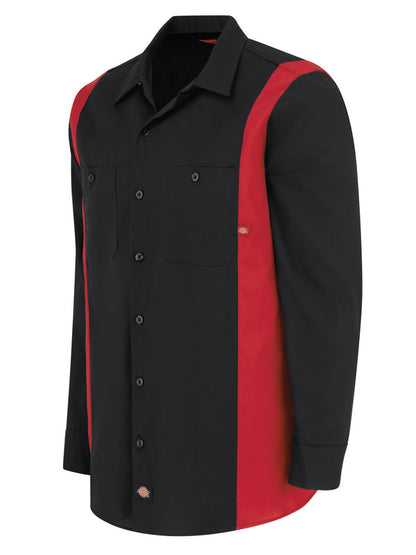 Dickies Men's Industrial Color Block Long-Sleeve Shirt