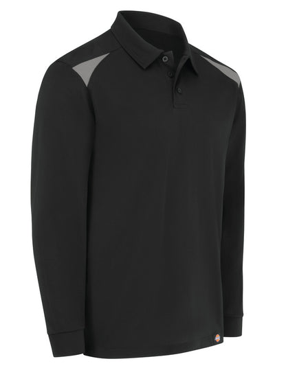 Dickies Men's Team Performance Long-Sleeve Polo