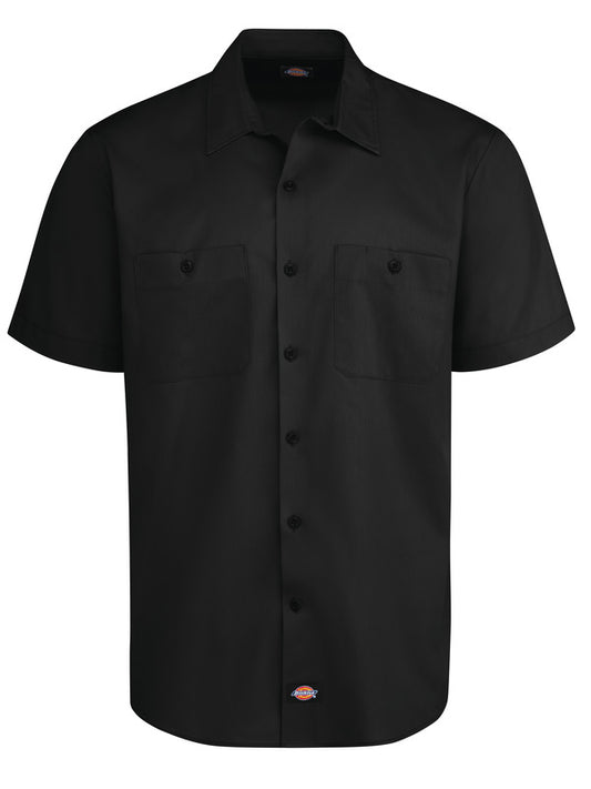 Dickies Men's Industrial WorkTech Ventilated Short-Sleeve Work Shirt With Cooling Mesh