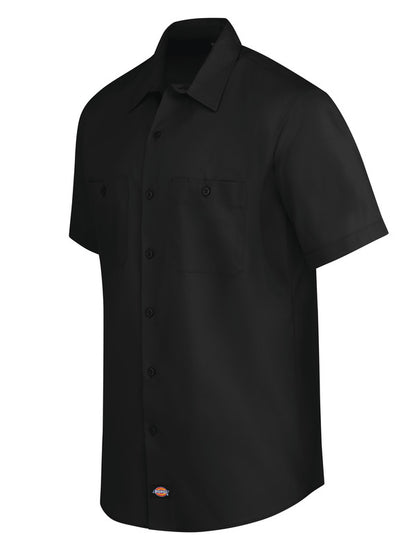 Dickies Men's Industrial WorkTech Ventilated Short-Sleeve Work Shirt With Cooling Mesh