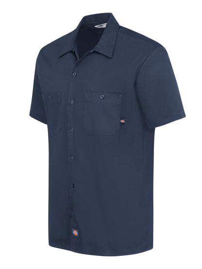 Dickies Men's Industrial Cotton Short-Sleeve Work Shirt