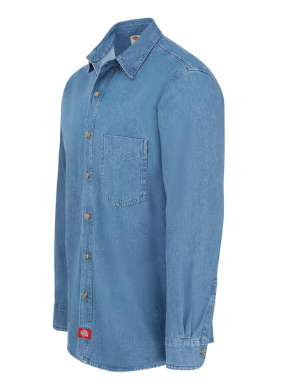 Dickies Men's Denim Long-Sleeve Work Shirt