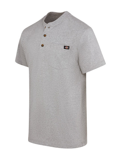 Dickies Men's Short-Sleeve Traditional Heavyweight Henley