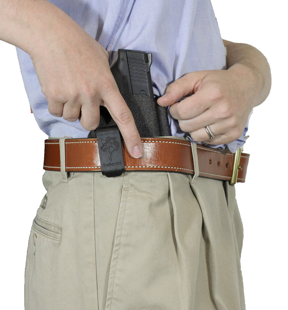 DeSantis GunHide SLIM-TUK, Colt Make, Black With Ambidextrous Fit