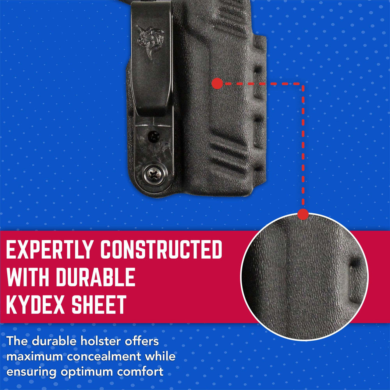 DeSantis GunHide SLIM-TUK, Walther Make, Black With Ambidextrous Fit