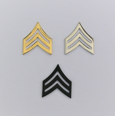 Sergeant Chevron – Army Style Collar Brass