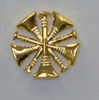 FD Collar Brass Gold Cut-Out Pair Chief