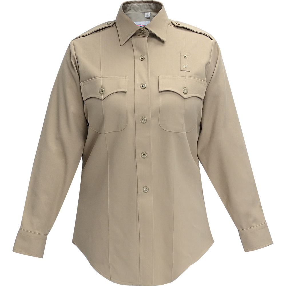 Flying Cross Deluxe Tropical Silver Tan Womens Long Sleeve