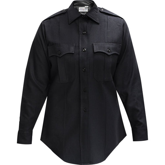 Flying Cross Command Polyester Women's Long Sleeve Shirt - LAPD Navy