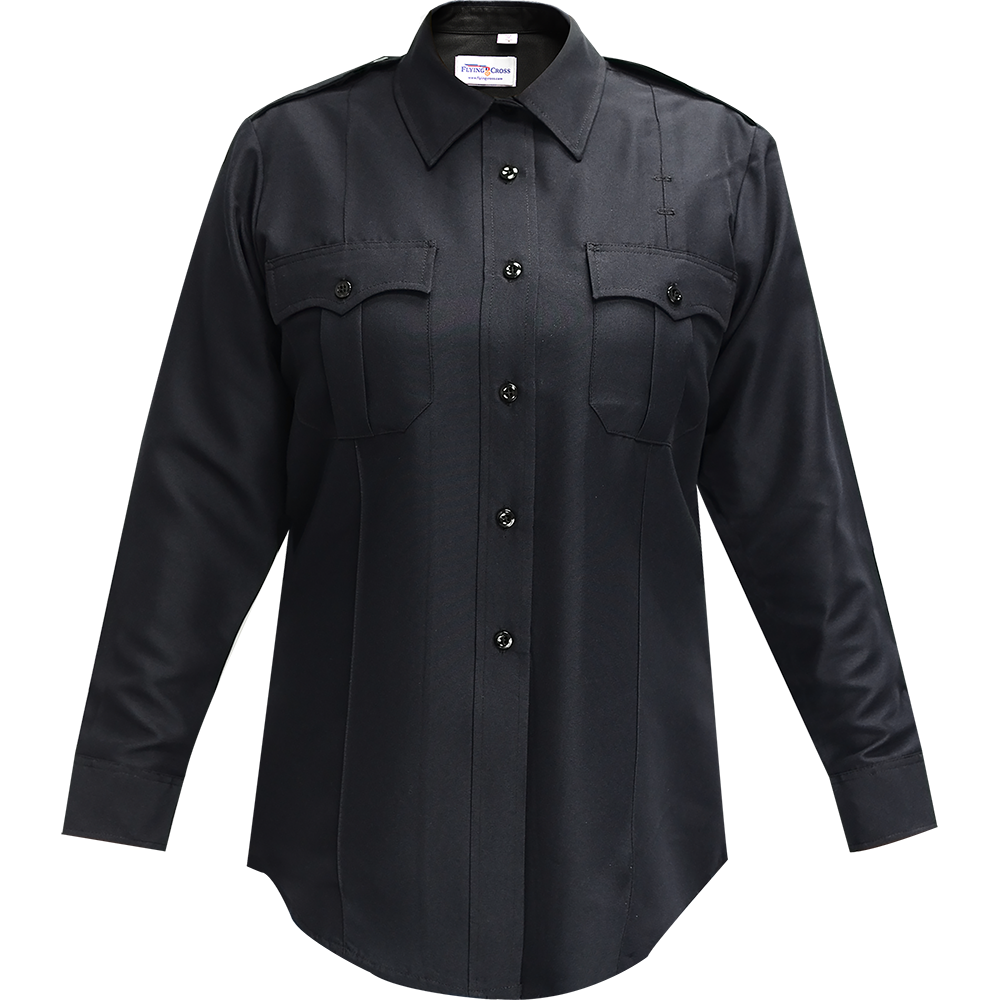 Flying Cross Command 100% Polyester Women's Long Sleeve Shirt W/Zipper