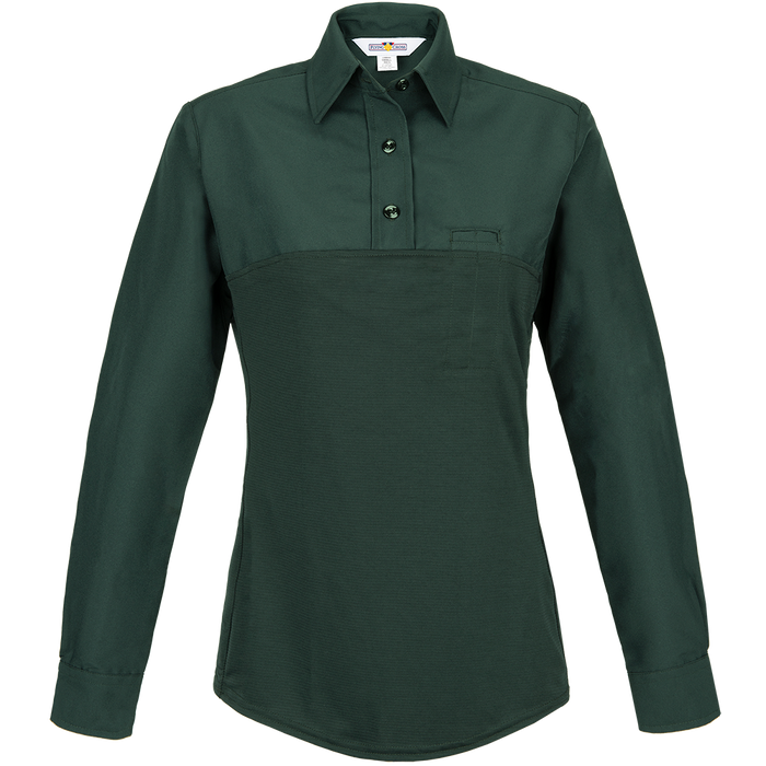 Flying Cross Command Women's Long Sleeve Hybrid Shirt Spruce Green