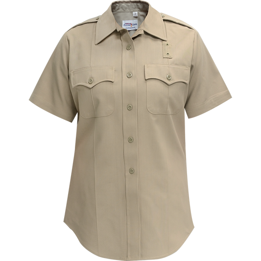 Flying Cross Deluxe Tropical Silver Tan Women Short Sleeve