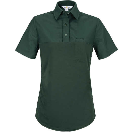 Flying Cross Command Spruce Green Women's Short Sleeve Hybrid Shirt