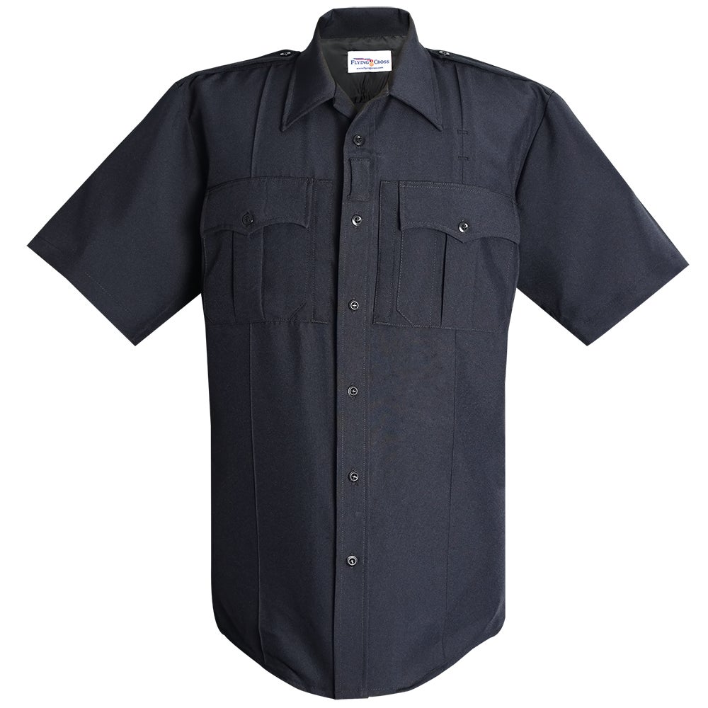 Flying Cross Men's Short Sleeve Shirt W/Zipper