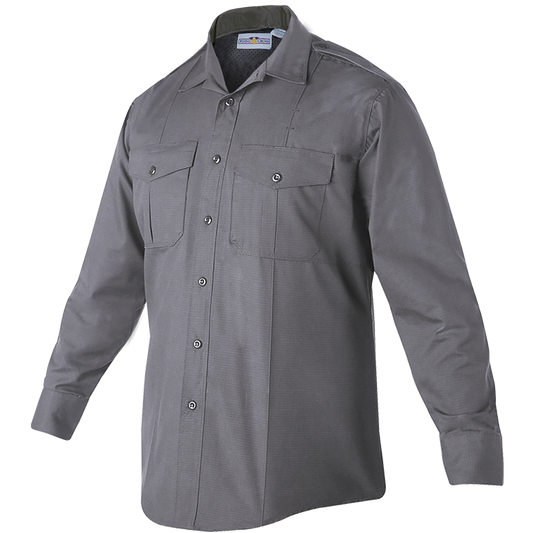Flying Cross FX Flex Men's Class B Long Sleeve Shirt - Oxford Grey