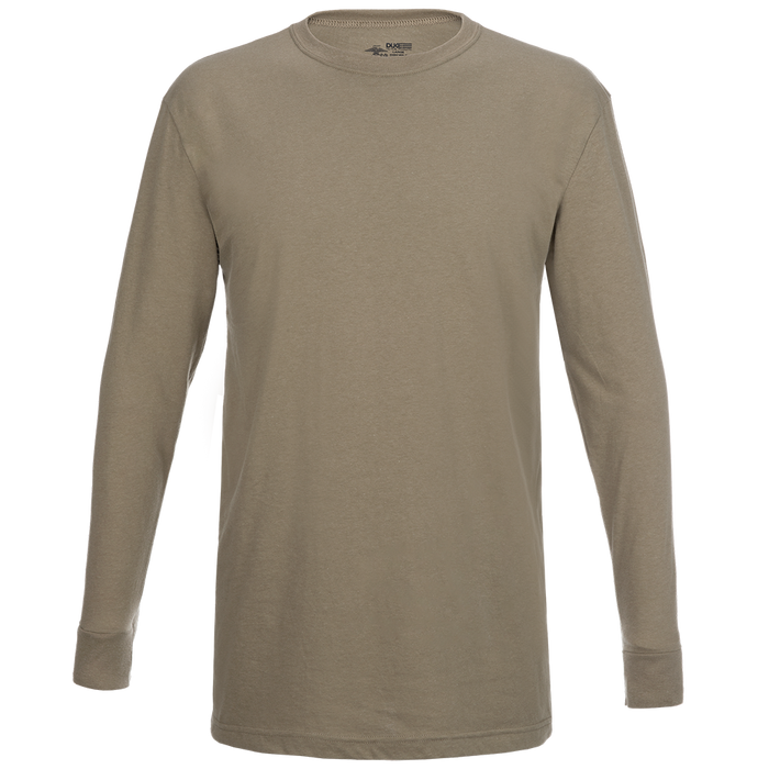 Flying Cross Duke Long Sleeve 50/50 Regular T-Shirt- 499 Coyote Tan