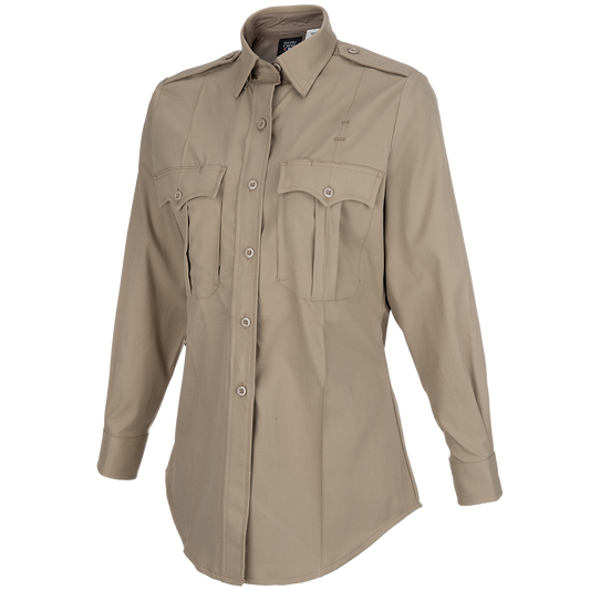 Flying Cross Core Flex Women's Long Sleeve Class A Shirt - Silver Tan