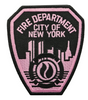 Hero's Pride Pink FDNY Patch 4X4 - 5/8"