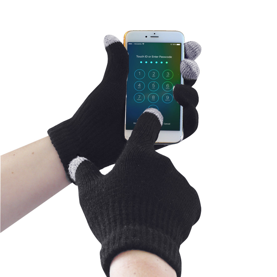 Portwest Touchscreen Knit Glove - Black