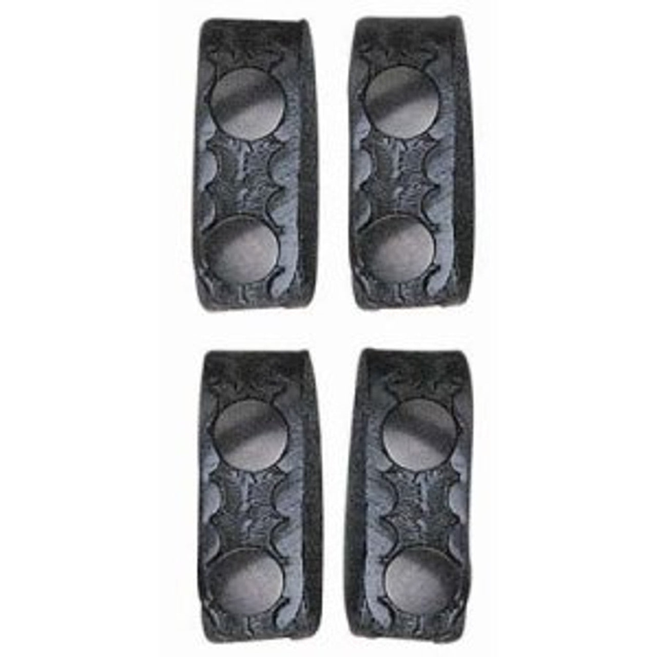 DeSantis GunHide HIDDEN SNAP BELT KEEPER (4 SET), Plain Finish, Hidden Snap Closure, Black with Ambidextrous Fit
