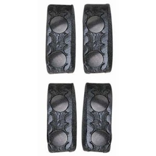 DeSantis GunHide HIDDEN SNAP BELT KEEPER (4 SET), Plain Finish, Hidden Snap Closure, Black with Ambidextrous Fit