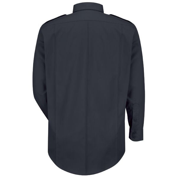 Horace Small Men's New Dimension® Poplin Long Sleeve Shirt - Dark Navy