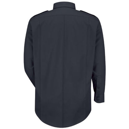 Horace Small Men's New Dimension® Poplin Long Sleeve Shirt - Dark Navy