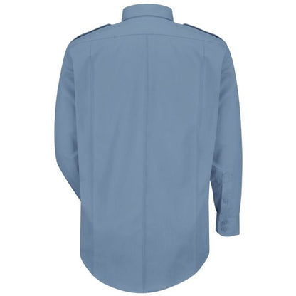 Horace Small Men's New Dimension® Poplin Long Sleeve Shirt - Light Blue