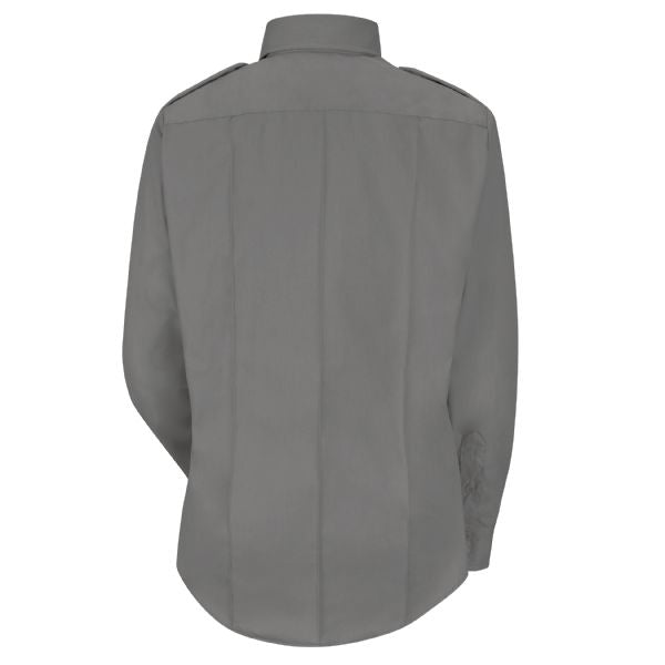 Horace Small Women's New Dimension® Poplin Long Sleeve Shirt - Grey