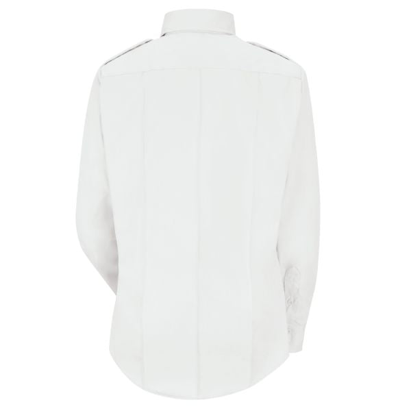 Horace Small Women's New Dimension® Poplin Long Sleeve Shirt - White