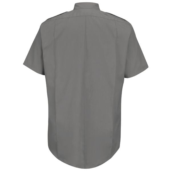 Horace Small Men's New Dimension® Poplin Short Sleeve Shirt - Grey