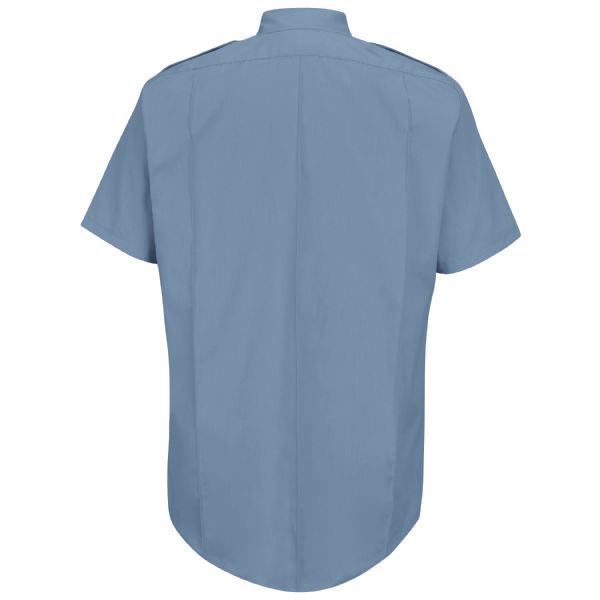 Horace Small Men's New Dimension® Poplin Short Sleeve Shirt - Light Blue